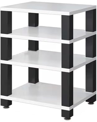Genérico Estante para Consola de Videojuegos con Soporte para Medios audiovisuales, estantes y Soportes estéreo con estantes de Almacenamiento, Torre de Estante de Audio, Estante de Audio pa