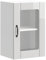 vidaXL Kitchen Wall Cabinet with Glass Door - Lucca High Gloss White, Durable Engineered Wood, Ample Storage, 40x31x60cm, Easy to Maintain
