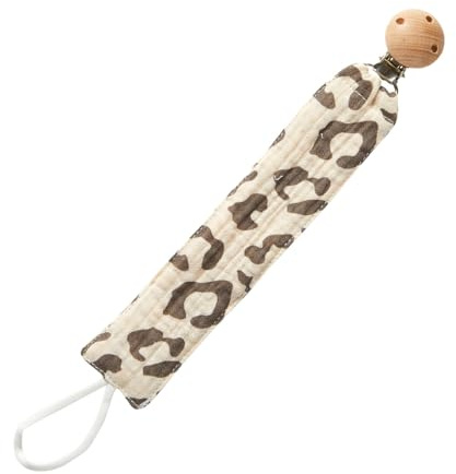 Baby Schnullerkette Clip, Unisex-Schnullerband Clip für Baby mit Clip Schnullerband Stoff Baumwolle Schnuller Clips für Lätzchen Dreieckstuch Sauger Schnuller (H)