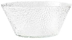 Tazón para Servir Ensaladera De Vidrio For El Hogar, Cuenco De Vidrio Con Patrón De Martillo, Frutero Grande Ensaladera Tazón Hondo(3)