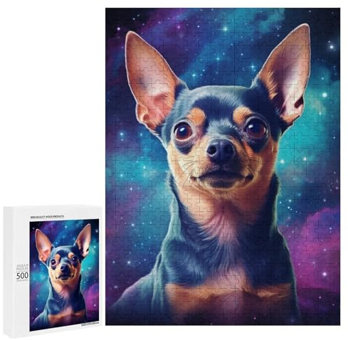 500 PCS Rätsel Für Teenager Galactic Pup Portrait -3 Rätsel Für Erwachsene Denkspiele Geschenke Für Frauen Einzigartige Geschenke Zum Geburtstag Und Zu Weihnachten 500 PCS