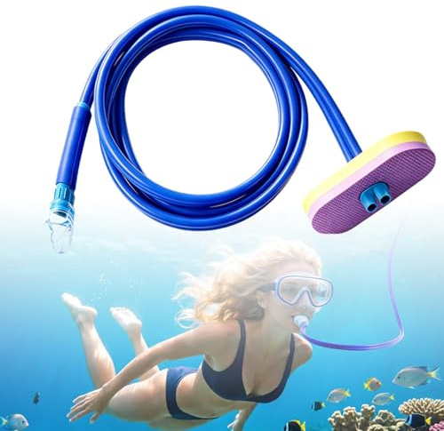 Full Dry Schnorchel Atemschlauch für Erwachsene Männer Frauen, Tauchen Schwimmen Schnorchel mit Schwimmventil und Silikonmundstück, für Schnorcheln Oberfläche Tauchen Camping Stream Training