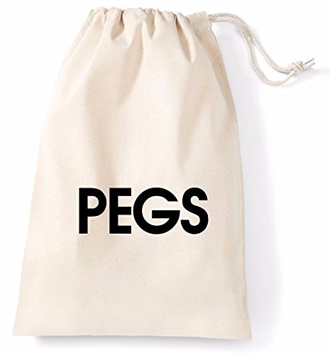 Peg Lightweight Bag Printed Cotton Storage Pegs Washing Cleaning Laundry Drying