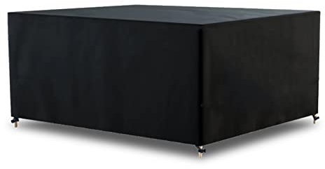 AWNIC Funda para Mesa Exterior Impermeable, Funda Protectora Muebles de Jardín, Funda para Sofa de Jardín, 420D Oxford Resistente a los Rayos UV y a los Desgarros 130x75x71cm
