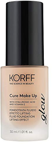 Korff Fondotinta Fluido Effetto Lifting Glow, Formula Anti-età e Lunga Tenuta con acido ialuronico 03, 30ml