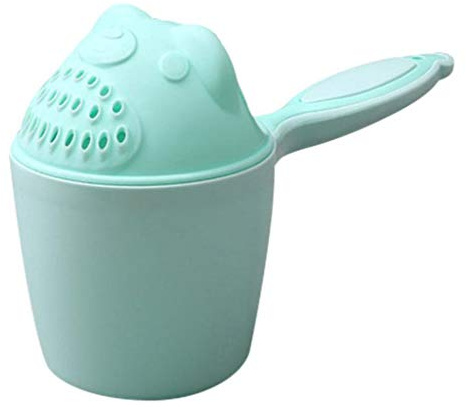 Rince Tête Bébé - Arrosoir de Bain pour Cheveux Enfants - Tasse Gobelet de Rinçage pour Shampoing - Accessoire Douche Bain Rince-tête (GN)