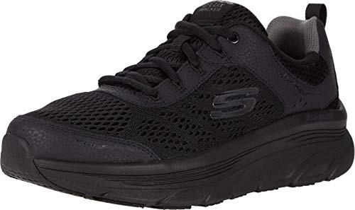 Skechers D'Lux Walker - Oxford herr Sneaker Slip-ins, Svart svart, 44 EU