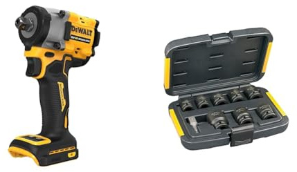 DEWALT DCF922N-XJ 18V XR Brushless Compact 1/2 Inch Detent Pin Anvil Impact Wrench - Bare Unit + Suitable Power Tool Accessory