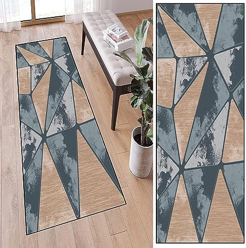 LIJIAO Läufer Teppichläufer Teppich Lang Flur 50 x 250 cm rutschfest Pflegeleicht Küchenläufer Teppich Läufer Küche mit Rutschfester Unterseite für Flur & Wohnraum, J