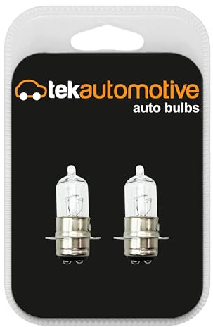 Tek Automotive 3625 Halogen Motorcycle Headlight Bulb 6V 25/25W PX15D – Twin Pack