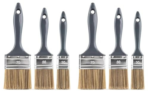 Color Expert 82650315, Lasurpinselset 30/50/70 Mm Grau (Packung mit 2)