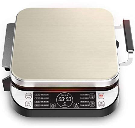LaMaMe Poêle électrique carrée, Double Plaque de Cuisson à 180 degrés, poêle à Gril électrique antiadhésive, Machine à Pizza, crêpière, Four à Frire