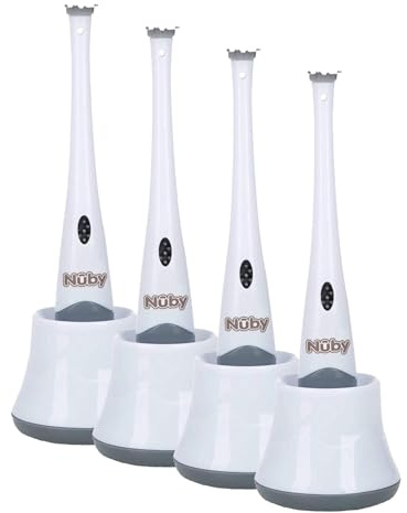 Nuby - Bottle Brush & Holder Silicon - 1 Piece (Pack of 4)