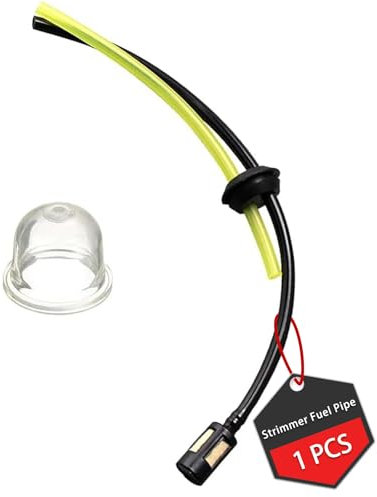 Strimmer Fuel Pipe, Universal Grass Trimmer Fuel Line, Fuel Filter Kit, Petrol Strimmer Parts with Air Fuel Filter Primer Bulb for Brushcutter Trimmer Mower Hedge Trimmer