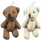 Wedhapy Lot de 2 Petits Ours de Poche à l'échelle 1/12 Petits Ours Mignons en Coton PP Petits Ours en Peluche avec Corde Suspendue Mini Ours Jouets pour Maison de poupées décorations de Noël