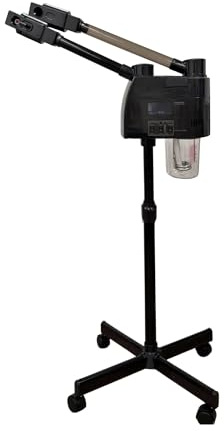 Eson Facial Steamer,Hot and Cold Dual Spray Machine, Professional Steam Machine, Adjustable Height Home and Beauty Spa Clean Skin Beauty Care Humidifier (Black)