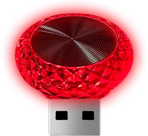 Luce LED per interni auto, mini lampada d'atmosfera USB, decorazione notturna colorata, accessori per illuminazione ambientale, luce LED portatile per decorazione interna del veicolo, illuminazione