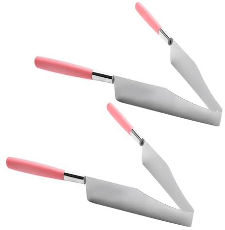 SHINEOFI Pinzas para Pasteles 2 Piezas Acero Inoxidable Cortador de Postres Herramienta para Cortar Pasteles Utensilios Cocina Accesorio para Servir Tartas Porciones Color Color Aleatorio
