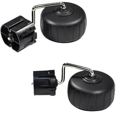 YUCKMZ Kit di montaggio ruote 2 pezzi Kit di gruppo ruote per la ruota del robot tagliaerba Compatibile con Husqvarna Automower 115H 589300801 in plastica ABS Nero