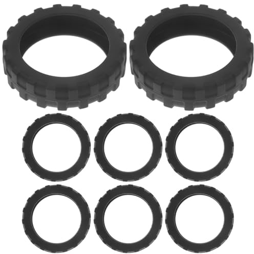 Housses de Roues de Valise Lot de 8 Pièces Noir en Silicone | Roues de Chaise de Bureau et Bagages, du Bruit, Protection des Roulettes, Usage Bibliothèque et Bureau