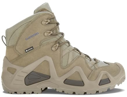 Lowa herr Zephyr Gore-Tex Mid Task Force läderstövlar, PRÄRIEVARG, 9.5