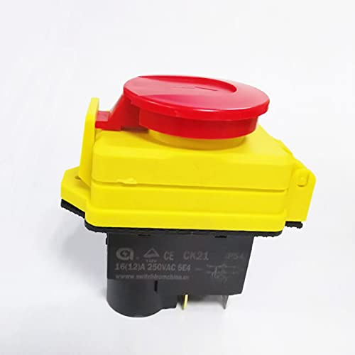 EsportsMJJ 250V Universal 16(12) A 250VAC 5E4 Nvr Schalter Not-Aus Saftey Red Cut Off Killer