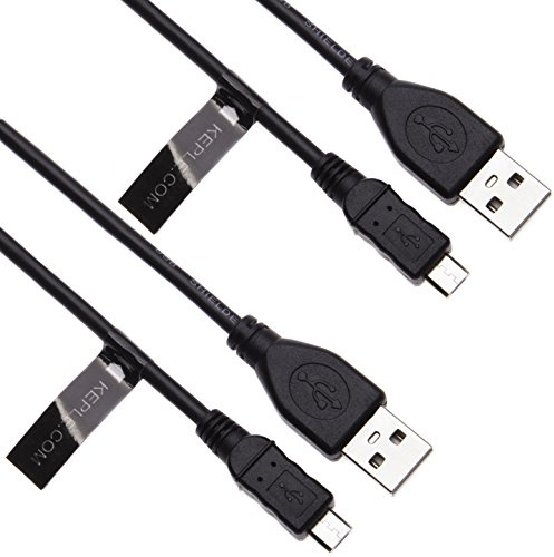 Keple (2x Pack Compatible with Sony Playstation 4 (PS4) XBOX ONE Steam Razer Wildcat Controller Joystick Charge and Play USB Cable Cord Extra long durable Lead (3m/10ft)
