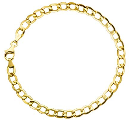 PRINS JEWELS Panzerarmband 18 Karat 750 Gelbgold Armband 5.5 mm Breit