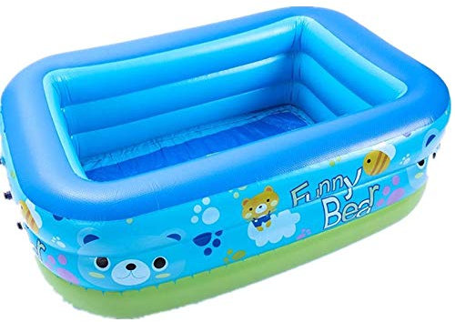 Aspirateur piscine Pataugeoires ÉPaissies PVC pour Piscine Gonflable Famille, Pataugeoire, Grande Piscine Rectangulaire pour Enfants, Adultes, Jardin et Extérieur GCSQF ( Size : 180*140*60cm )