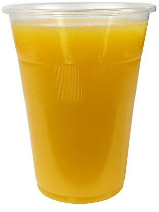 Gastro-Bedarf-Gutheil 300 Trinkbecher, Plastikbecher 0,3 l Transparent mit Füllstrich Bierbecher