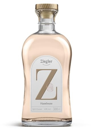 Ziegler Haselnuss 43% (1x 3) - Aromatischer Haselnussgeist mit feinen Röstaromen