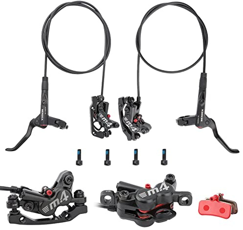 MeroCA M4 4-Piston Mountain Bike Hydraulic Disc Brakes - Right Front 800mm, Left Back 1400mm Ebike Brakes
