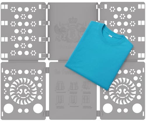 BoxLegend V3 Shirt Folding Board t Shirts Clothes Folder Durable Plastic Laundry folders Folding Boards, Gray