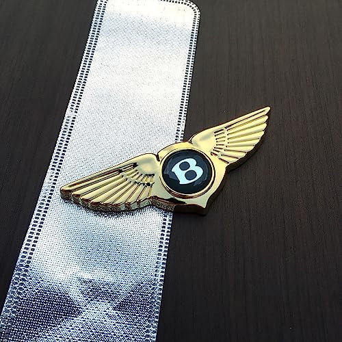 VeroCh 1 Stücke Auto Emblem Badge Aufkleber,Für Bentley Motors Limited Arnage Flying Spur Mulsanne Continental,ABS Boot Logo Badge Decoration Gift Sticker Wasserdicht Staubdicht Ersatzteile
