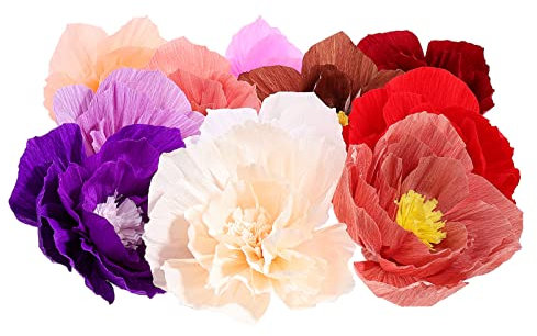 Gadpiparty 11stücke Teilige Handgemachte Seidenpapierblumen Für Party-Dekoration Wanddekoration Schaufenster DIY-papierblumen Gemischte Farben