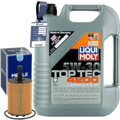 BandelOne enthält Meyle Filter Ölfilter+5W30 Öl für A2 3 4 5 6 Golf 5 Passat 3C Polo 9N