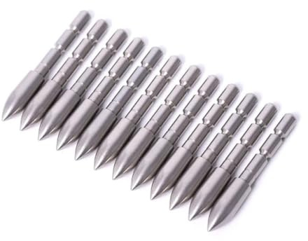 ACCMOS 24pz/50pz in Acciaio Inox Punta di Freccia Proiettile Punta 70 80 90 100 110 120 Grani Broadhead per Asta della Freccia con ID 4,2 mm Tiro con L'Arco DIY Frecce Accessorio (24, 90gr-OD5.8mm)