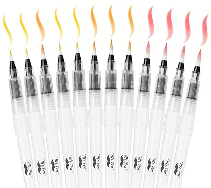 Mr. Pen- Watercolor Brush Pens, 12 Pack, Watercolor Brushes Set, Watercolor Pens for Adults, Water Brush Pen, Water Color Pens