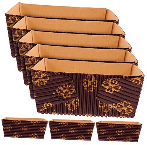 CIYODO 25pezzi Stampi in Carta Per Dolci Teglie Pirofile Resistenti Ad Alte Temperature Usa e Getta Design Impilabile Per Risparmio Spazio Per Pane Torte e Aperitivi