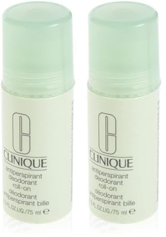 Clinique Déodorant antisudorifique Roll On 75 ml CLI95920, le design peut varier (Lot de 2)