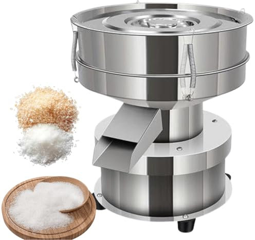 LFfwynog Máquina tamizadora de líquidos, máquina tamizadora vibratoria de Gran Capacidad de procesamiento, tamiz de harina para medicamentos industriales, harina, azúcar en Polvo,15cm