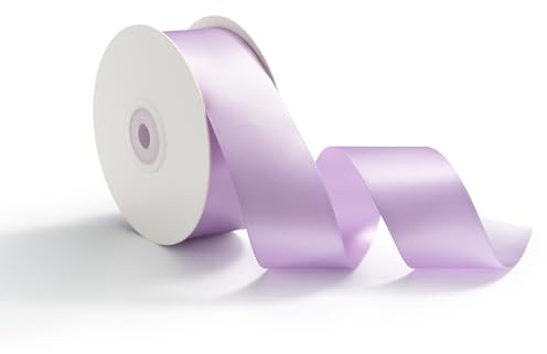 AOKSUNOVA Geschenkband Satinband Hochzeit Dekoband Schleifenband Lila | Edles Satin Geschenkband für Hochzeit, Geschenkverpackung und Dekoration,Glänzendes Schleifenband mit Weicher Stoffstruktur
