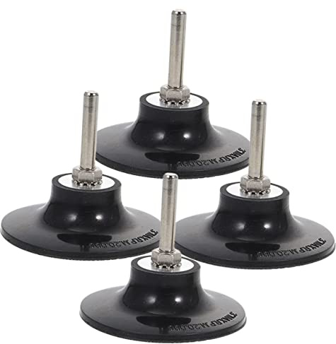 JUMPLAWN 4pcs 69mm Roll Lock Sanding Disc Holder with Claw Fast Lock Backing Pads for Power Drill Accessories, Angle Disc Pad Attachment for Polishing and Grinding