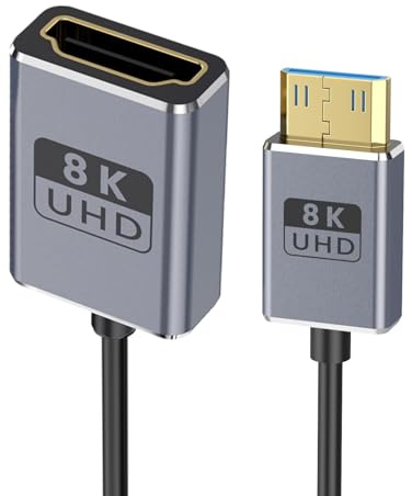 Qsvbeeqj Coassiale 8K 2.1 Versione Miniatura A Un Femminile HDTV Cavo Adattatore Sottile 2 5 Mm Video E Trasmissione Suono
