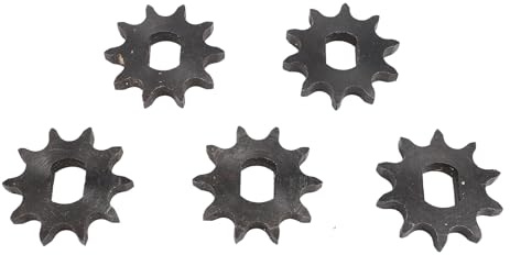 Lmrysalque 5 pezzi 428 10T pignone anteriore 12 x 17 mm diametro interno 10 denti pignoni in acciaio per catena 428