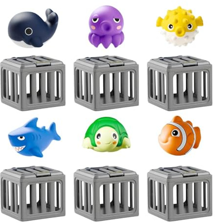 Genérico Juego De Juguetes para Piscina De Buceo - Juguetes De Natación con Tema Animal, Juego De JuegoDe Fácil Liberación | Colorido Juguete De Buceo Submarino Que Mejora Las Habilidades De Natación
