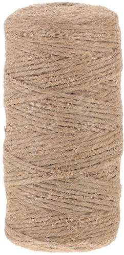 IMUSINICE Cuerda de Yute Natural 3 Hebras 100 M para Manualidades y Jardinería, Cordel Resistente Decorativo para Embalaje, Atar Plantas y Proyectos DIY, Hilo Artesanal para Fiestas
