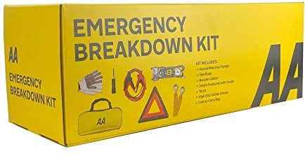 AA Car Essentials 5060114610651 Notfall-Pannen-Set, Emergency Breakdown Kit