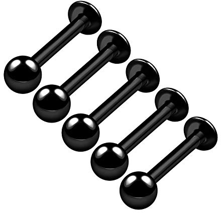 5 Stk Edelstahl Klein Labret Ohrringe Piercing Schmuck