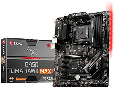 MSI B450 Tomahawk MAX II AMD AM4 DDR4 m.2 USB 3.2 Gen 2 HDMI ATX Gaming Motherboard, Mainboard
